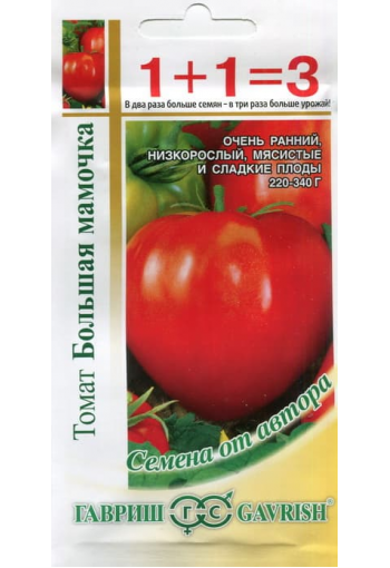 Tomaatti "Bolshaja mamochka" (1+1=3)