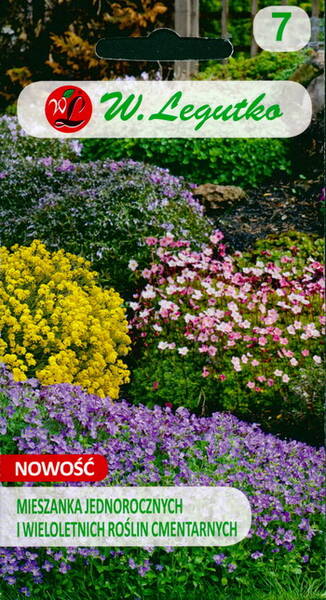 A mixture of annuals and perennials for the cemetery