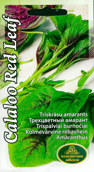 Amaranth "Callaloo Red Leaf" (pigweed)