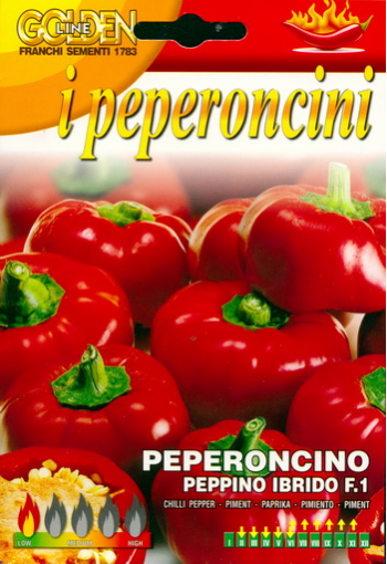 Chilipaprika​​​​​​​ "Peppino" F1 (1800 - 2000 SHU)