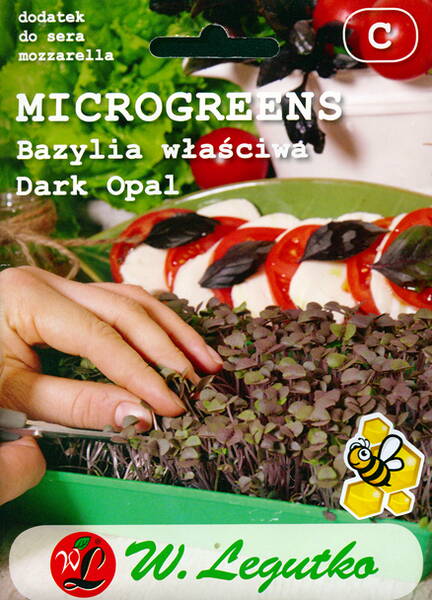 Vürtsbasiilik "Dark Opal" seemned idandamiseks (microgreens)