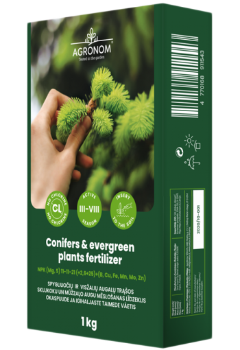 Conifers and evergreen plants NPK complex fertilizer  (11-11-21)