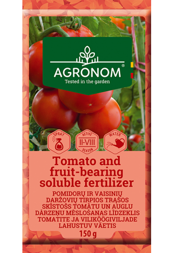 Monimutkainen lannoite tomaattien, paprikan, munakoisojen, kurkkujen ja muiden kasvihuonevihanneksien lannoitukseen (15-8-25)