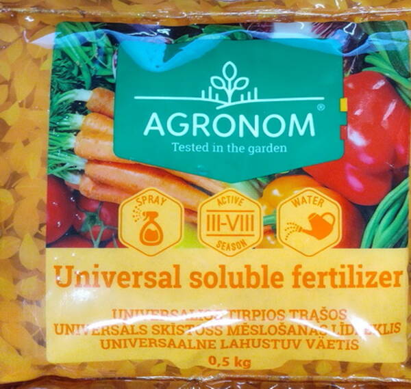 Universal water-soluble mineral fertilizer for vegetables (NPK: 14-11-25) + microelements