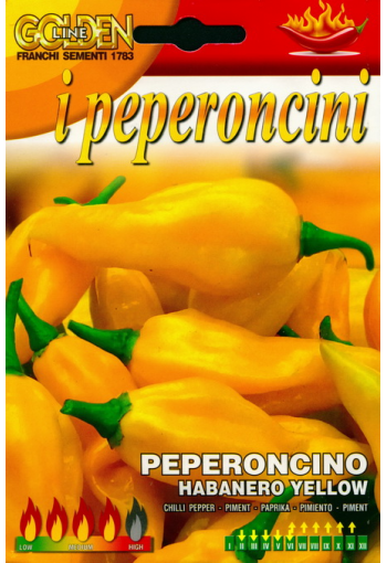 200 000 SHU: Tulinen pippuri "Habanero Yellow" (Havannapaprika)