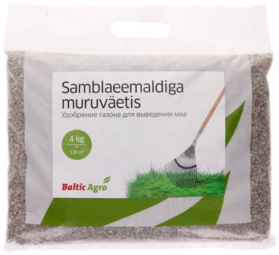 Mineral fertilizer for lawns + moss elimination