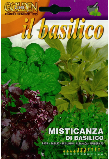 Basilika ''Misticanza di Basilico'' (blandning av 12 sorter)
