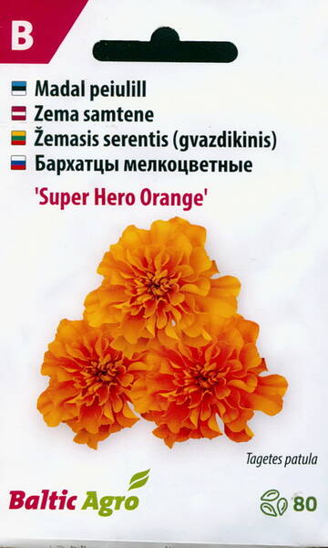 Бархатцы отклонённые "Super Hero Orange"