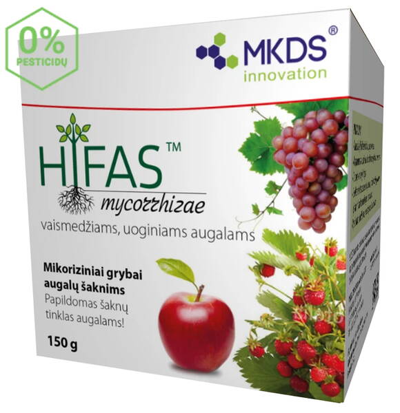 "HIFAS mycorrhizae" puudele ja marjapõõsastele (uuenduslik seeneniidistiku baasil valmistatud preparaat)