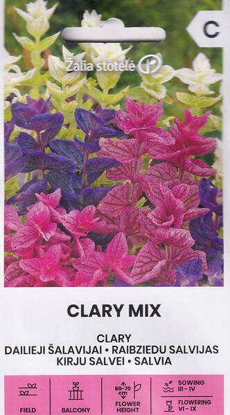 Kirjosalvia "Clary Mix"