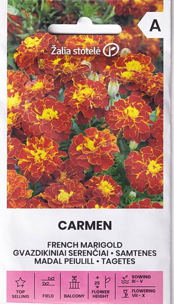 Бархатцы отклонённые махровые "Кармен"