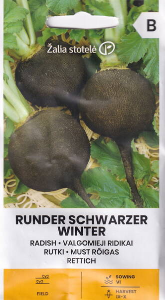 Редька "Круглая чёрная зимняя"