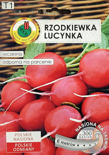 Radish "Lucynka" (for childrens) seeds on tape