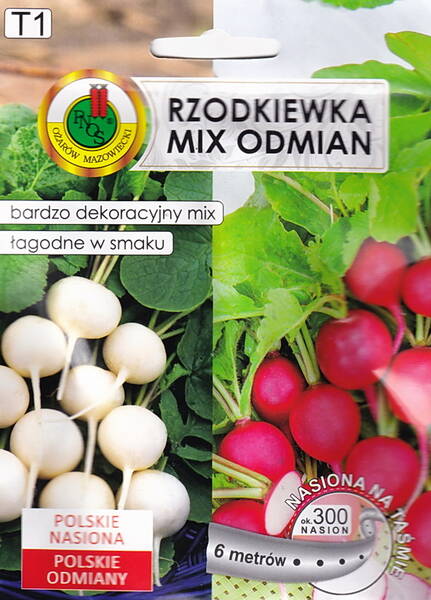 Retiisi (kaksivärinen sekoitus) siemennauhassa