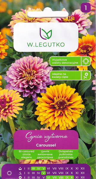 Zinnia 'Carousel' (mélange)