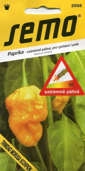 Terav pipar "Trinidad Moruga Scorpion Yellow" : 1 200 000 SHU