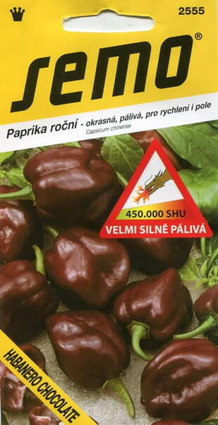 Terav pipar "Habanero Chocolate" : 450 000 SHU