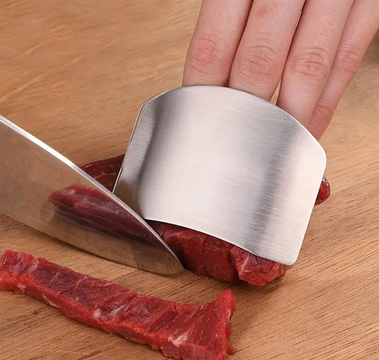 Finger guard when meat cutting, Защита пальцев из нержавеющей стали для резки мяса и овощей